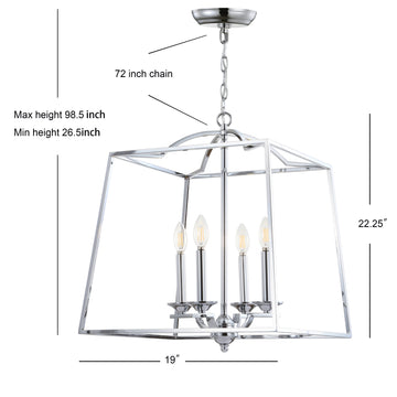 Gloria 14.5" Metal LED Pendant - JONATHAN Y